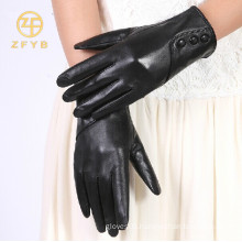 Best sale fashion type ladies sheep crust leather gloves in bulk